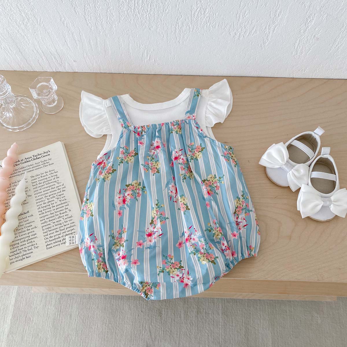 2PCS Newborn Clothes Baby Girl - Newborn Baby Girl Romper Floral review and price