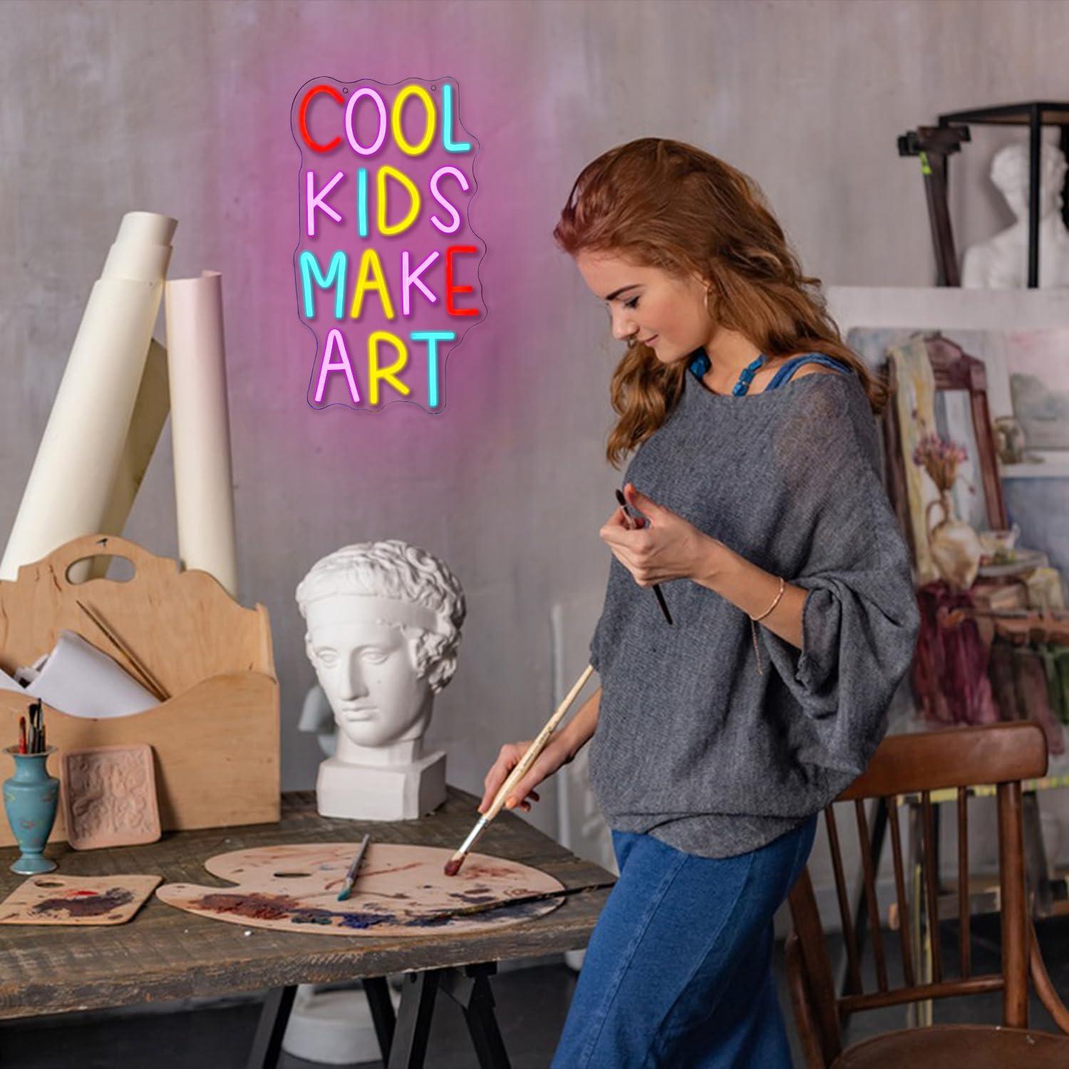 Cool Kids Make Art Neon Sign U - Nursery review and price
